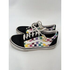 Youth Girls Vans Old Shool Rainbow Skate Shoes Size 3